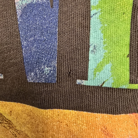 NIRVANA Gray Tee with Colorful Smiley Face Graphic - Picture 6 of 6